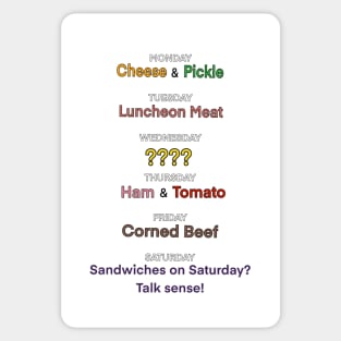 Sandwich Schedule Sticker